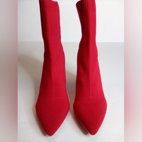 Women's Newbella Mousse Fit Knit Comfort Chunky Heel Ankle Boots. Sz.10 - Picture 13 of 16